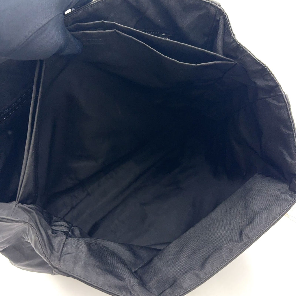 Prada Clear Handle Nylon Black Tote Silver — view 5