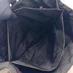 Prada Clear Handle Nylon Black Tote Silver — view 6