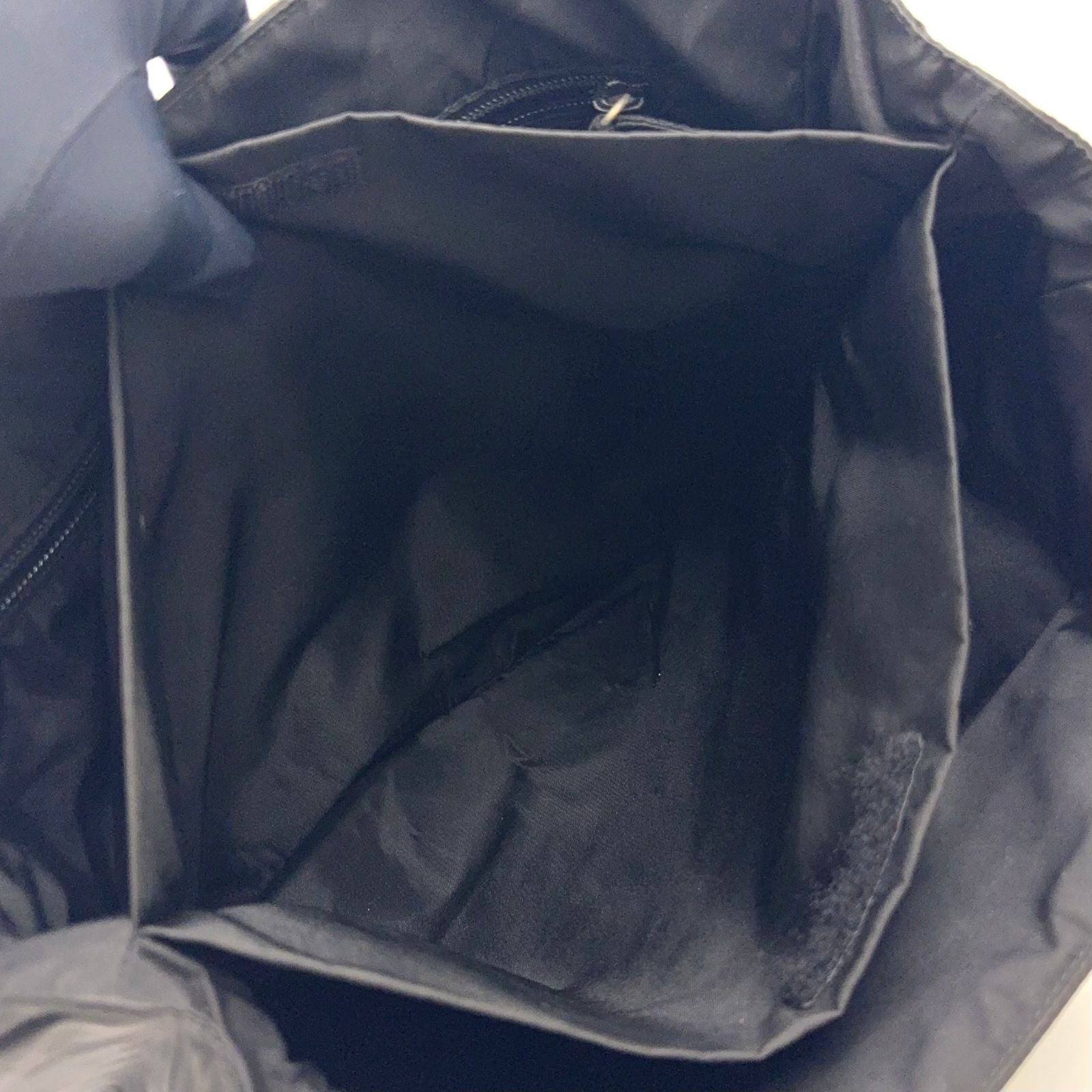 Prada Clear Handle Nylon Black Tote Silver — view 6