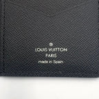 Louis Vuitton Organizer de Poche Epi Blue Marine Leather Black Card Case — view 4