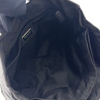 Prada Clear Handle Nylon Black Tote Silver — view 3