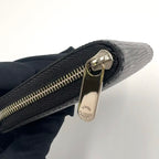 Louis Vuitton Zippy Coin Purse Epi Noir Leather Black Case Silver — view 7