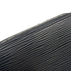 Louis Vuitton Zippy Coin Purse Epi Noir Leather Black Case Silver — view 5