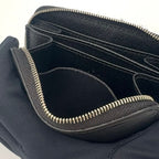 Louis Vuitton Zippy Coin Purse Epi Noir Leather Black Case Silver — view 8