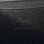 Louis Vuitton Zippy Coin Purse Epi Noir Leather Black Case Silver — view 4