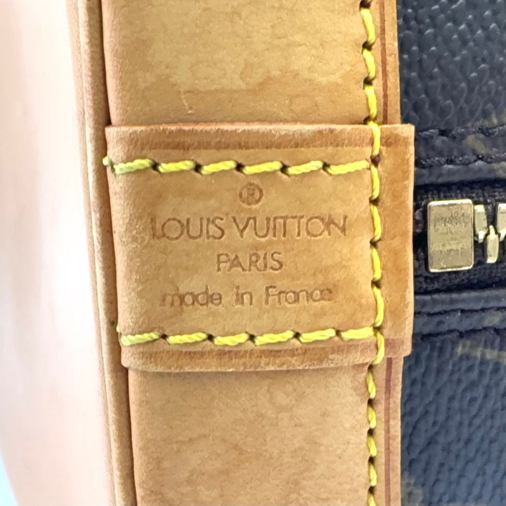 Louis Vuitton Alma PM Monogram Leather Brown Light Handbag Gold — view 4