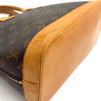 Louis Vuitton Alma PM Monogram Leather Brown Light Handbag Gold — view 7
