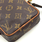 Louis Vuitton Mini Danube Monogram Leather Brown Light Shoulder Bag Gold — view 6