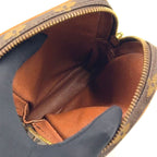 Louis Vuitton Mini Danube Monogram Leather Brown Light Shoulder Bag Gold — view 3
