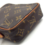 Louis Vuitton Mini Danube Monogram Leather Brown Light Shoulder Bag Gold — view 5