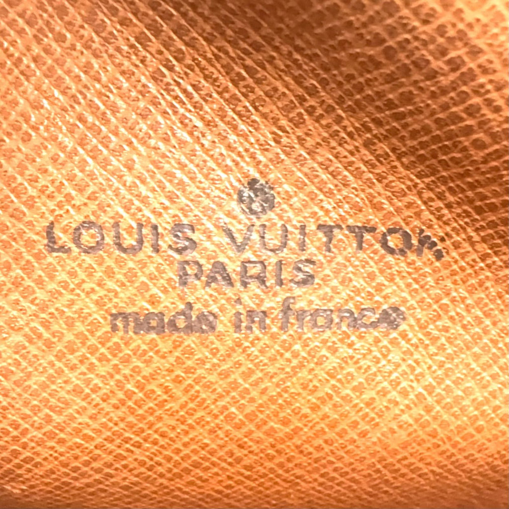 Louis Vuitton Mini Danube Monogram Leather Brown Light Shoulder Bag Gold — view 4