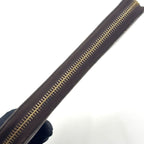 Louis Vuitton Zippy Wallet Monogram Leather Brown Round Gold — view 9