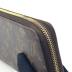 Louis Vuitton Zippy Wallet Monogram Leather Brown Round Gold — view 6