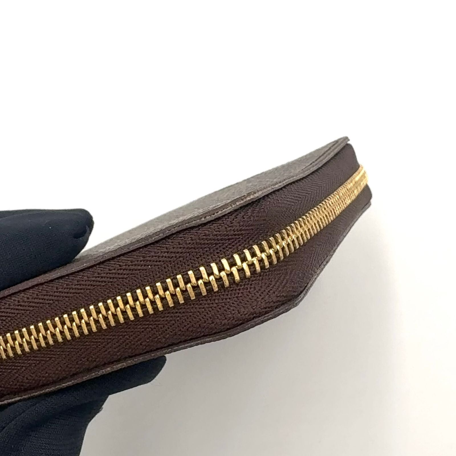 Louis Vuitton Zippy Coin Purse Monogram Brown Case Gold — view 6