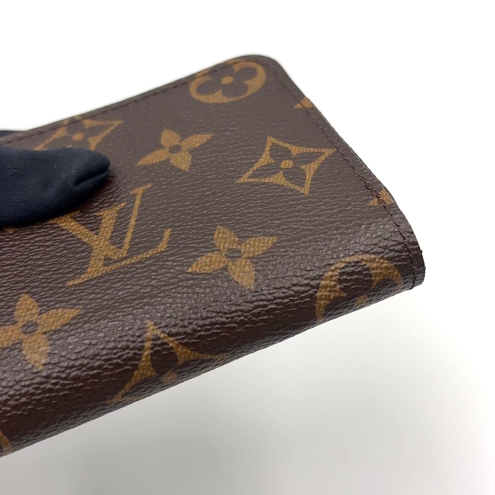Louis Vuitton Zippy Coin Purse Monogram Brown Case Gold — view 9