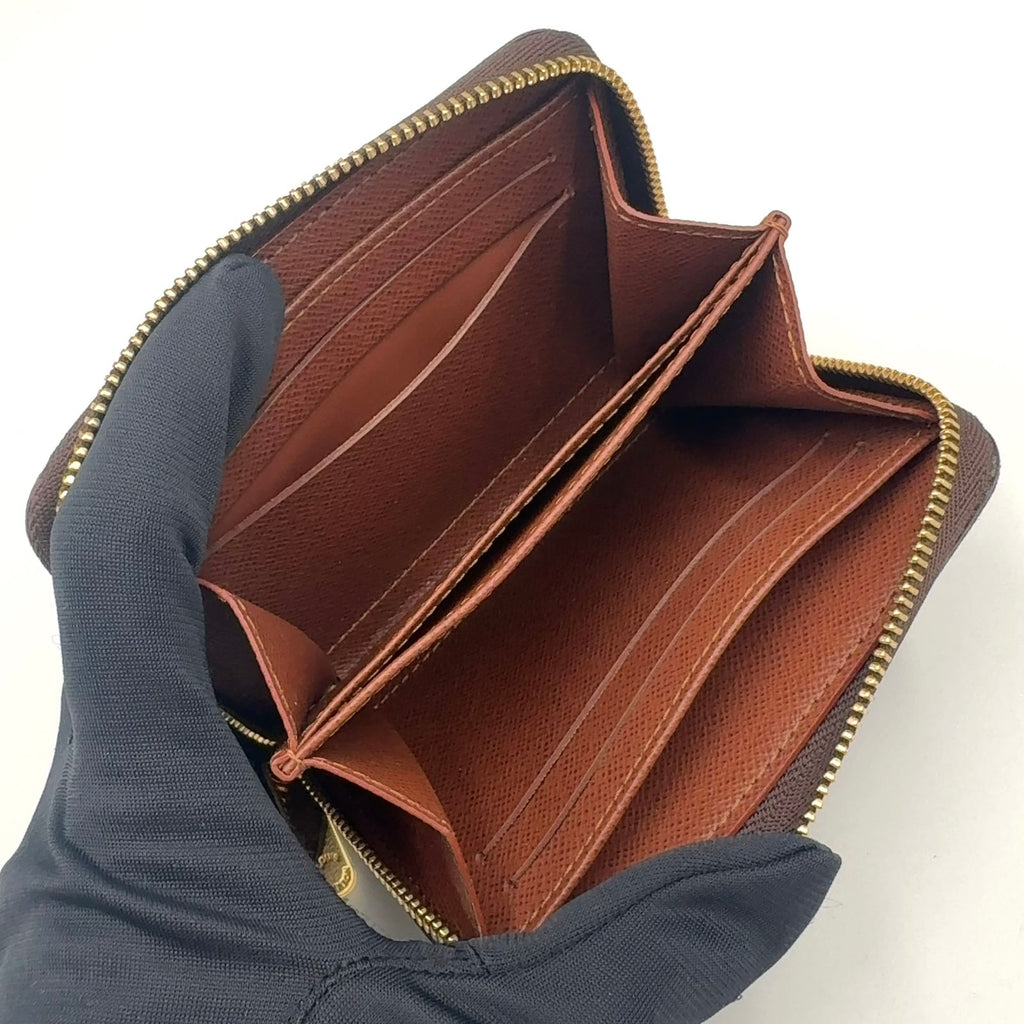 Louis Vuitton Zippy Coin Purse Monogram Brown Case Gold — view 3