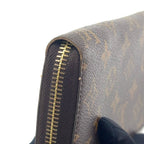 Louis Vuitton Zippy Wallet Monogram Leather Brown Round Gold — view 7