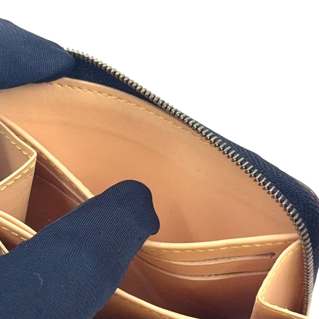 Louis Vuitton Zippy Coin Purse Monogram Multicolor Noir Leather Black Beige — view 8