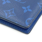 Louis Vuitton Portefeuille Brazza Taigarama Cobalt Blue Leather Bifold Wallet — view 8