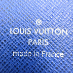 Louis Vuitton Portefeuille Brazza Taigarama Cobalt Blue Leather Bifold Wallet — view 4