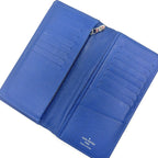 Louis Vuitton Portefeuille Brazza Taigarama Cobalt Blue Leather Bifold Wallet — view 3