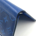 Louis Vuitton Portefeuille Brazza Taigarama Cobalt Blue Leather Bifold Wallet — view 7