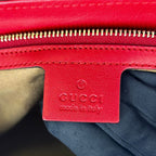 Gucci Padlock GG Guccissima Leather Beige Red Chain Shoulder Bag Gold — view 4