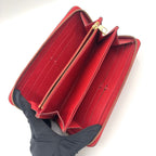 Louis Vuitton Portefeuille Clemence Monogram Empreinte Scarlet Leather — view 3