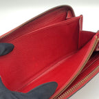 Louis Vuitton Portefeuille Clemence Monogram Empreinte Scarlet Leather — view 9