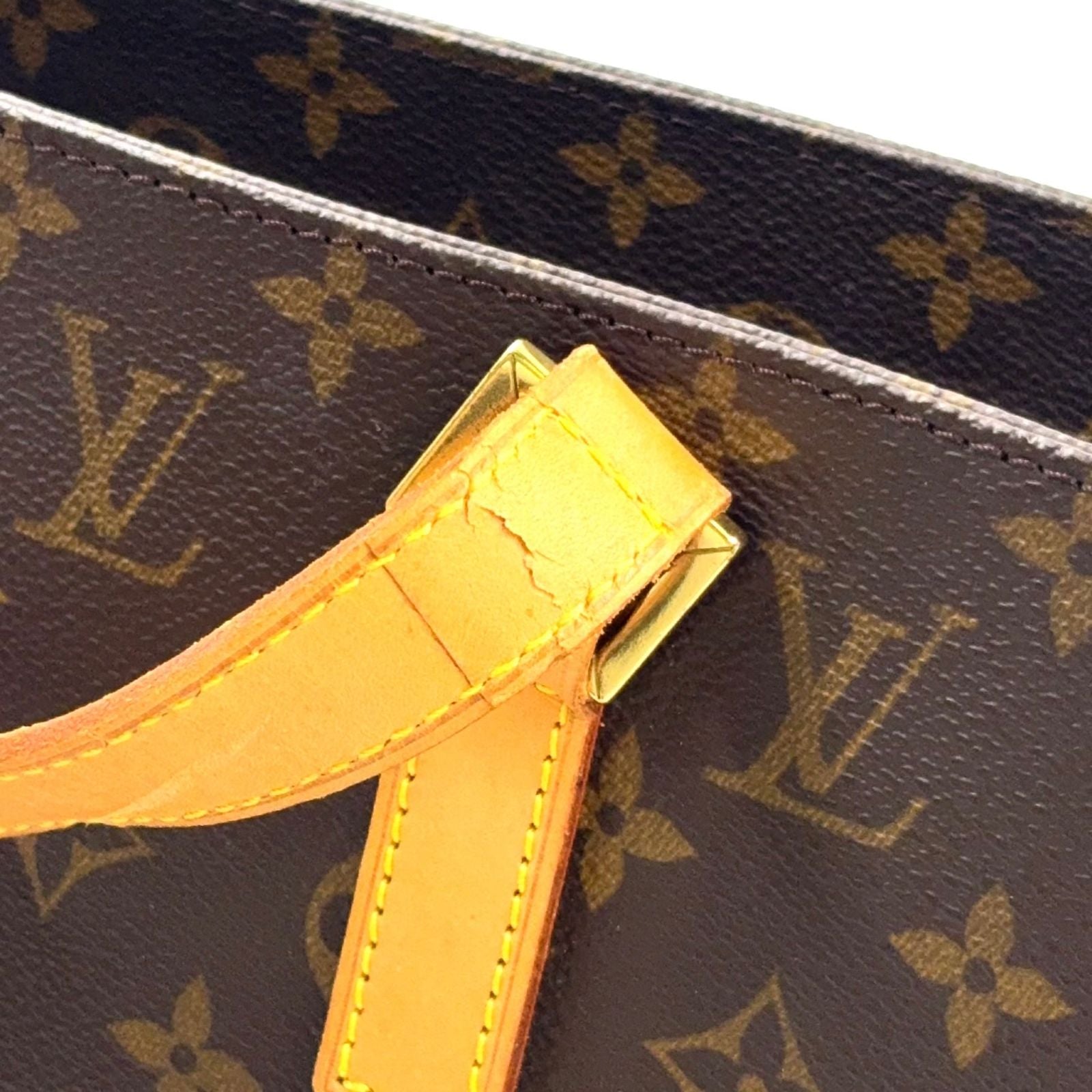 Louis Vuitton Monogram Leather Brown Light Tote Gold — view 8