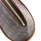Louis Vuitton Ellipse MM Monogram Leather Brown Light Handbag Gold — view 6