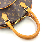 Louis Vuitton Ellipse MM Monogram Leather Brown Light Handbag Gold — view 9