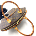 Louis Vuitton Ellipse MM Monogram Leather Brown Light Handbag Gold — view 8