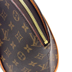 Louis Vuitton Ellipse MM Monogram Leather Brown Light Handbag Gold — view 7