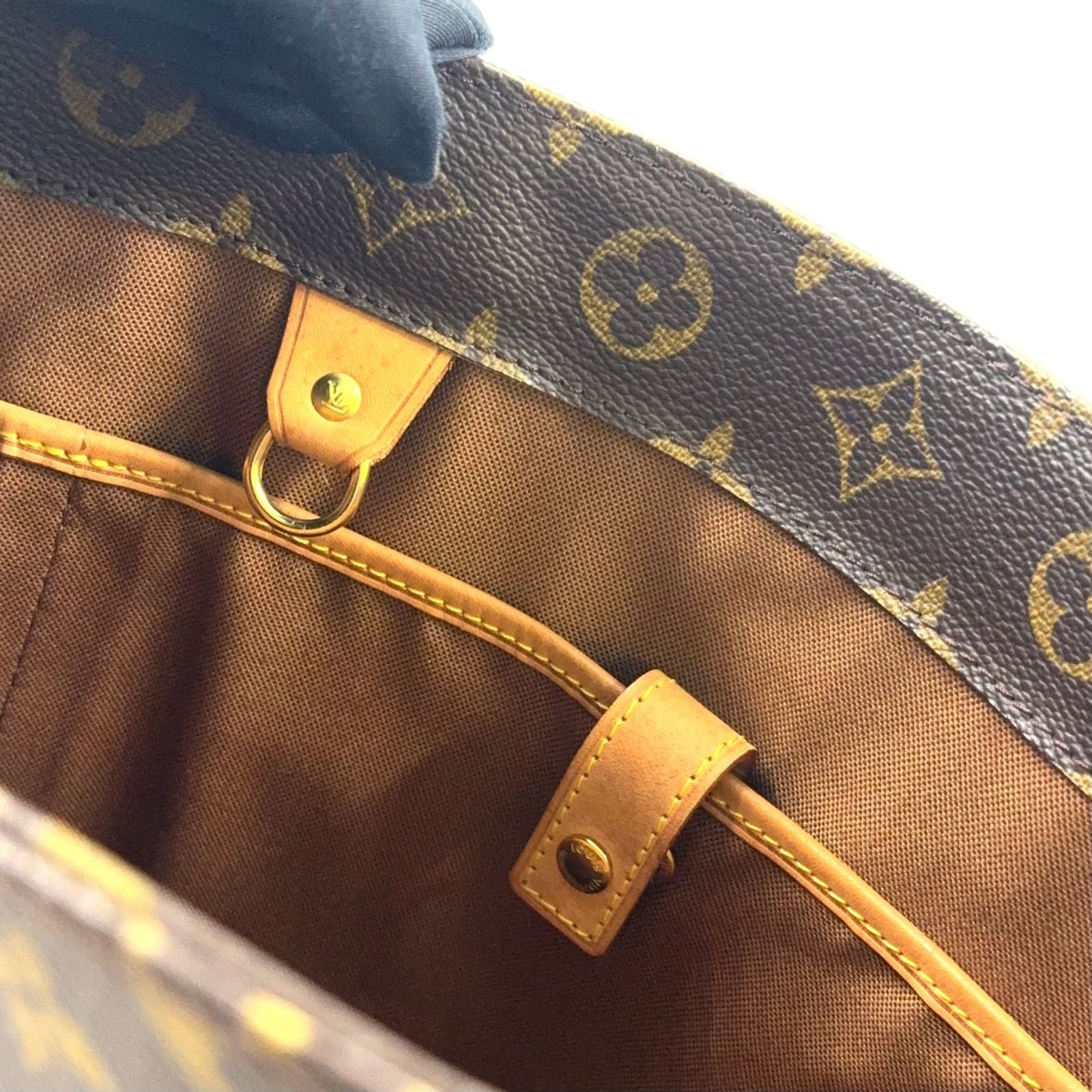 Louis Vuitton Vavin GM Monogram Leather Brown Light Tote Gold — view 6