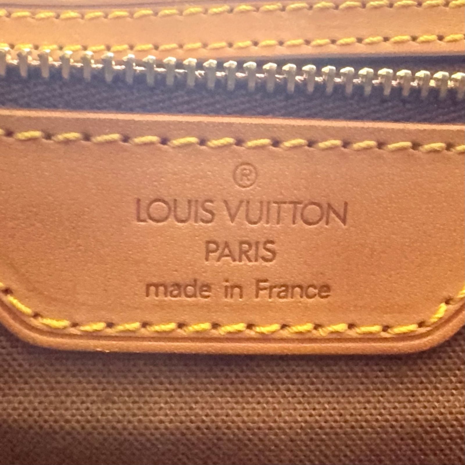 Louis Vuitton Beverly Monogram 2-Way Leather Brown Light Handbag Gold — view 4