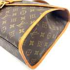 Louis Vuitton Beverly Monogram 2-Way Leather Brown Light Handbag Gold — view 6