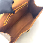 Louis Vuitton Beverly Monogram 2-Way Leather Brown Light Handbag Gold — view 3