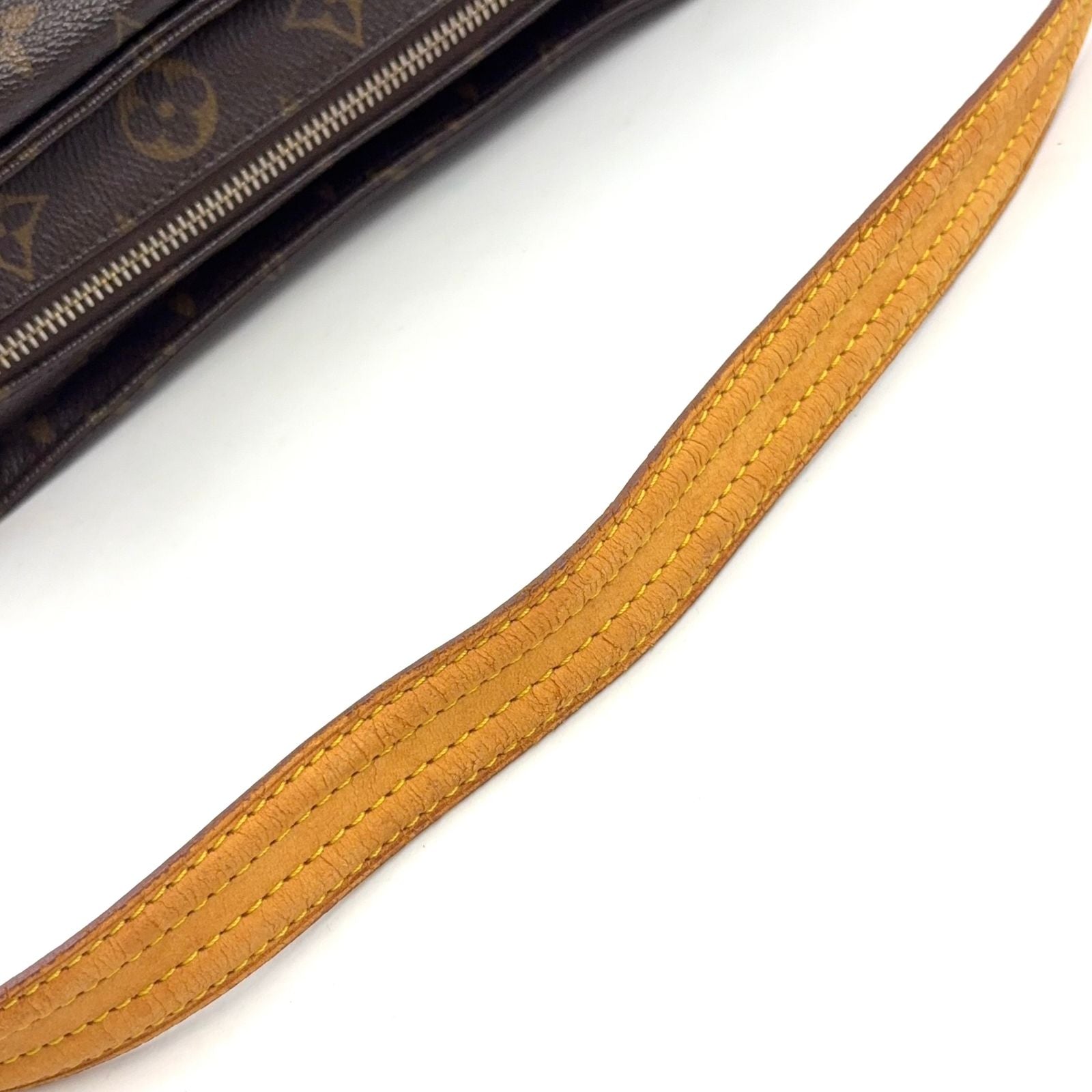 Louis Vuitton Viva Cite MM Monogram Leather Brown Light Shoulder Bag Gold — view 7
