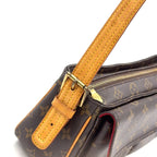 Louis Vuitton Viva Cite MM Monogram Leather Brown Light Shoulder Bag Gold — view 9