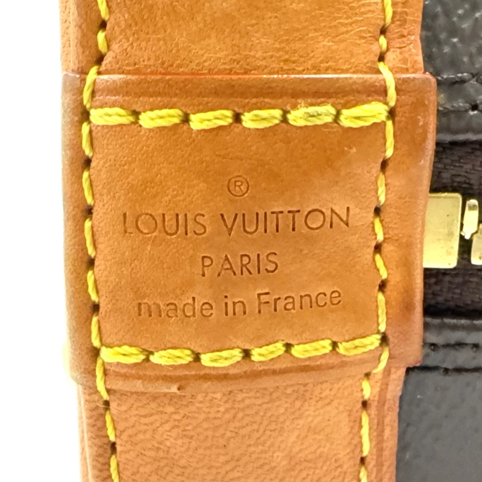 Louis Vuitton Alma BB Monogram Leather Brown Light Handbag Gold — view 4
