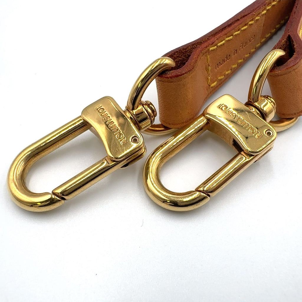 Louis Vuitton Leather Light Brown Shoulder Strap Gold — view 7