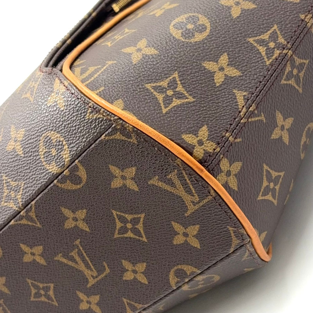 Louis Vuitton Ellipse Shopping Monogram Leather Brown Light Shoulder Bag Gold — view 8