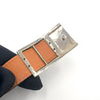 Loewe Plate Buckle Style Choker Leather Black Bracelet Silver — view 5