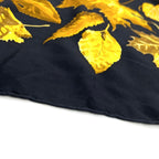 Hermes Carre 90 Tourbillon Silk Yellow Black Scarf — view 5