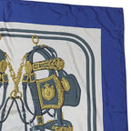 Hermes Carre 90 Brides de Gala Silk Scarf Blue — view 5