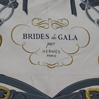 Hermes Carre 90 Brides de Gala Silk Scarf Blue — view 6