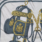 Hermes Carre 90 Brides de Gala Silk Scarf Blue — view 7