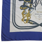 Hermes Carre 90 Brides de Gala Silk Scarf Blue — view 2