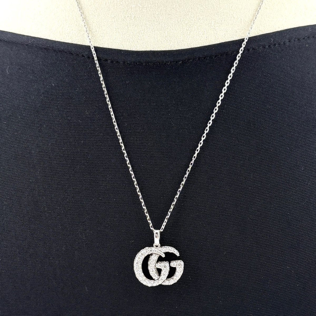 Gucci GG Running Pendant Pave Diamond — view 4